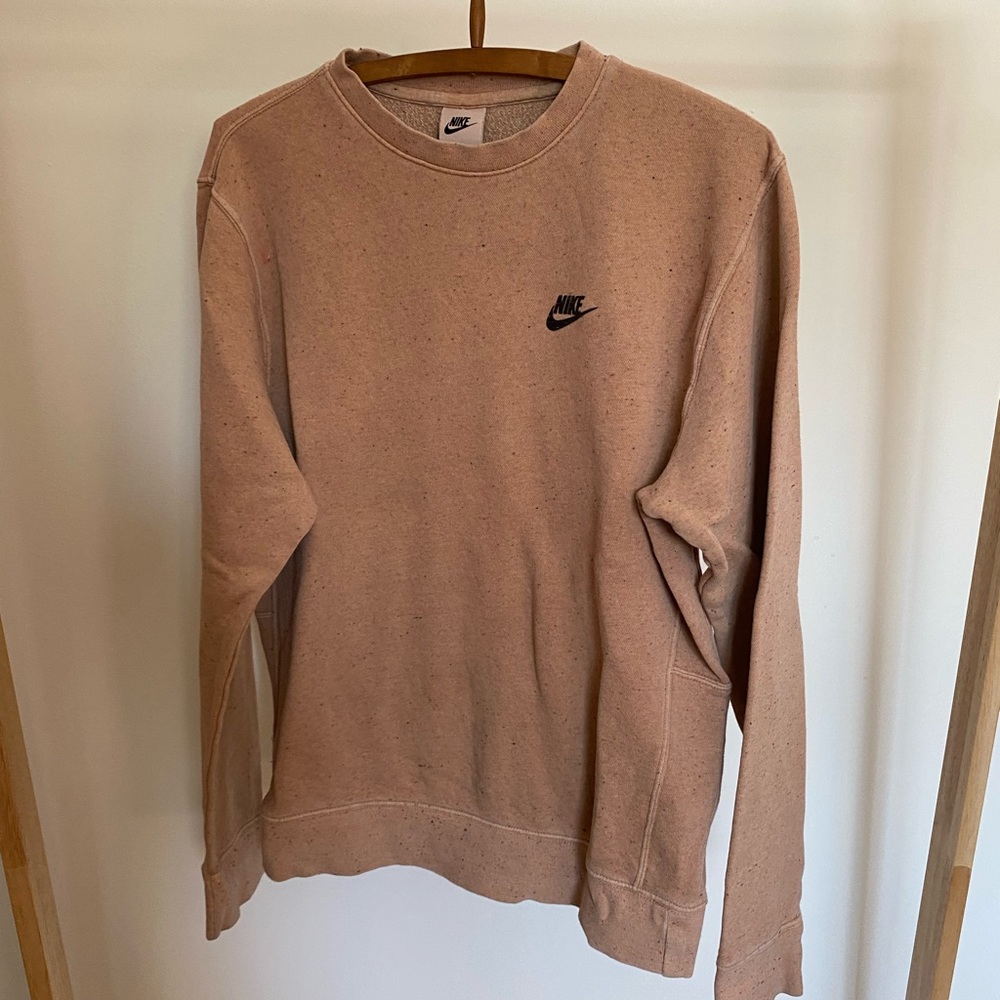 Nike Men's Move To Zero Crewneck Sweatshirt Size Small - Heathered Salmon Color
